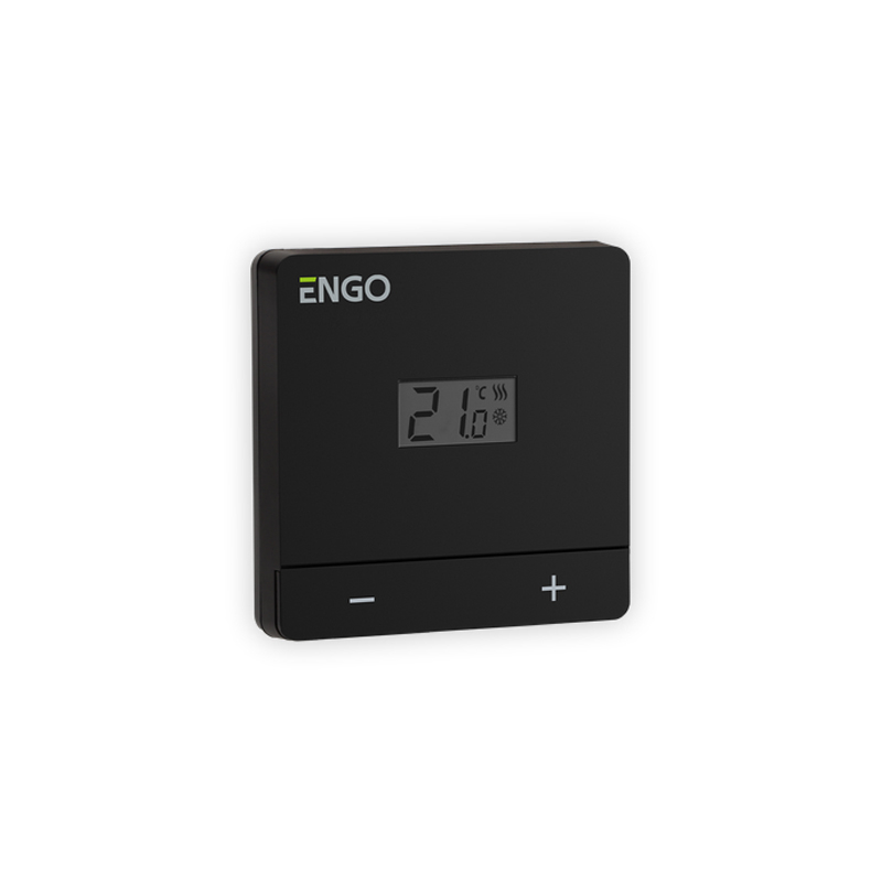 TERMOSTAT DE AMBIENT CU FIR ENGO EASY-BATB NEGRU [3]