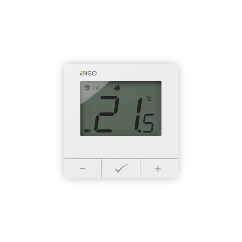 TERMOSTAT DE AMBIENT FARA FIR CU CONTROL PRIN INTERNET ENGO E20i-W ALB [2]