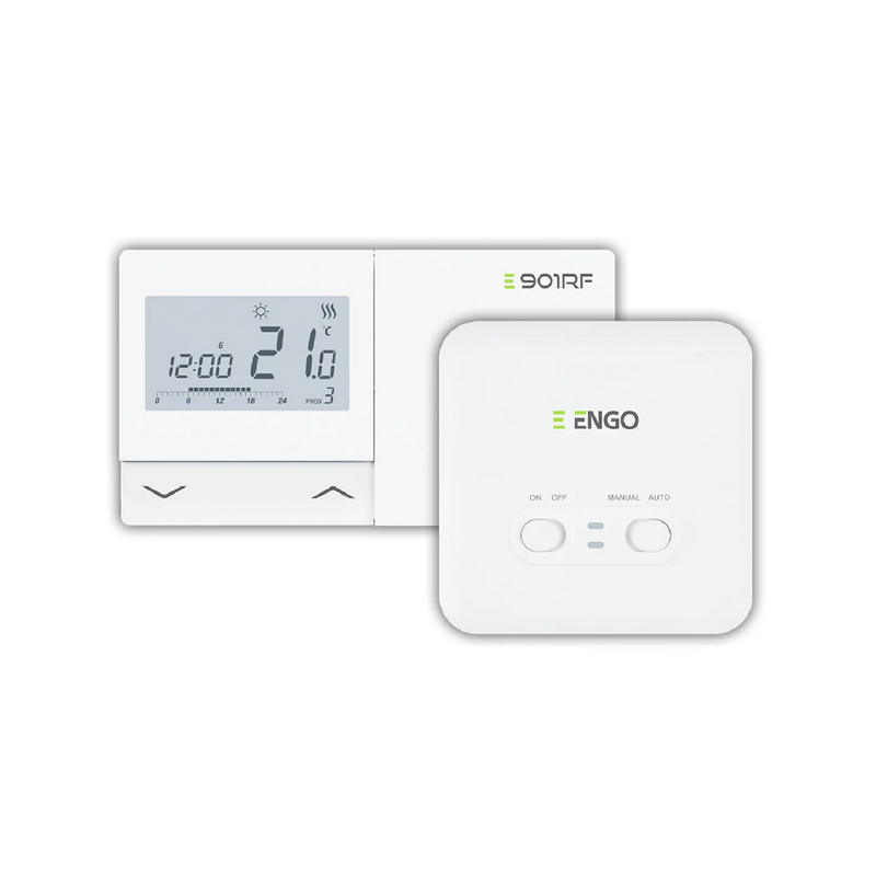 TERMOSTAT DE AMBIENT FARA FIR CU CONTROL PRIN RADIO FRECVENTA ENGO E901-RF ALB [1]