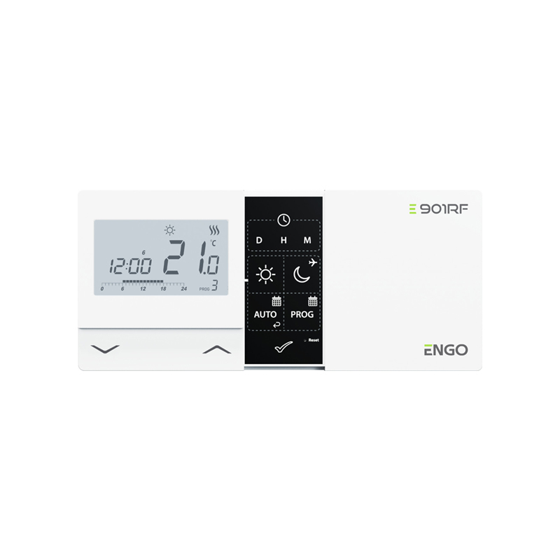 TERMOSTAT DE AMBIENT FARA FIR CU CONTROL PRIN RADIO FRECVENTA ENGO E901-RF ALB [2]