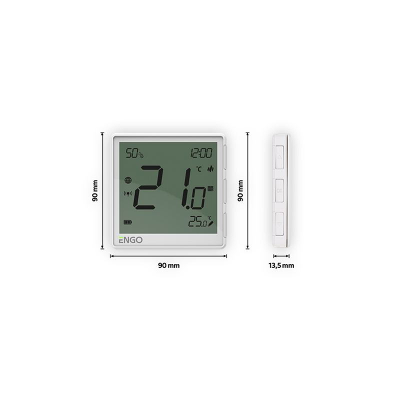 TERMOSTAT DE AMBIENT FARA FIR CU CONTROL PRIN ZIGBEE ENGO EONE-BATW ALB [3]