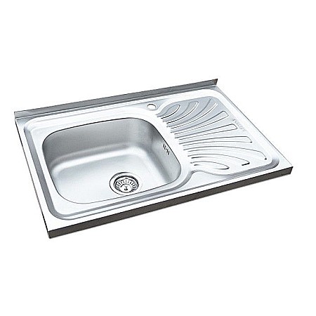 Lavoare baie - CHIUVETA INOX PT MASCA 50X80 STANGA+SIFON 11/2
