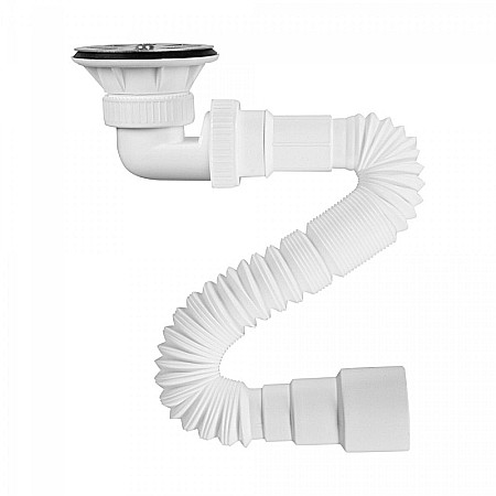 Sifon cada si cadita de dus - CR SIFON CADITA 11/2 FLEXIBIL CU VENTIL 5020