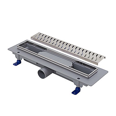 Rigola de dus - RIGOLA DUS LIV 350MM GRILA INOX VIBE RAMA INOX 674740