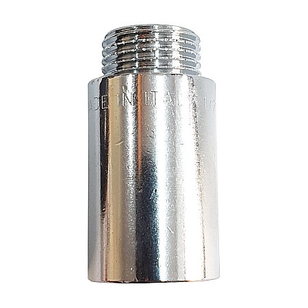 Coturi, teuri, mufe, prelungitoare fitinguri alama - PRELUNGITOR 1/2-20MM CROMAT 1500060 TIEMME