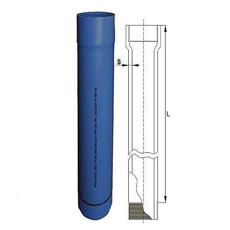Tubulatura pvc pentru puturi de apa cu mufe filetate r8 160-5ml Springkit