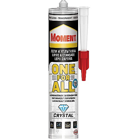Curte si Gradina - SILICON MOMENT ONE FOR ALL 290GR TRANSPARENT ADEZIV MONTAJ HRO175/1957043