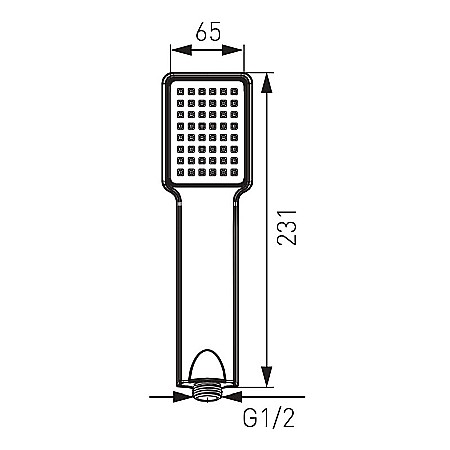 PARA DUS FERRO S110 MOBILA CU FUNCTIE PLOAIE QUADRO CROM [1]