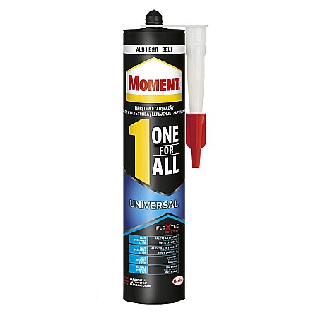 Silicon Banda adeziva - SILICON MOMENT ONE FOR ALL 390GR UNIVERSAL ALB HRO212 2236336/2690790