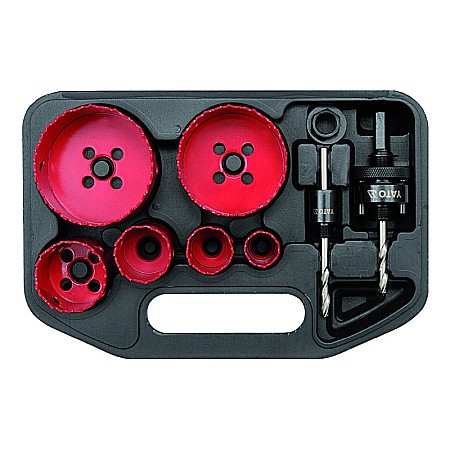 Unelte si scule - SET CAROTE PENTRU ELECTRICIENI 22-73MM 8BUC 3380 YT