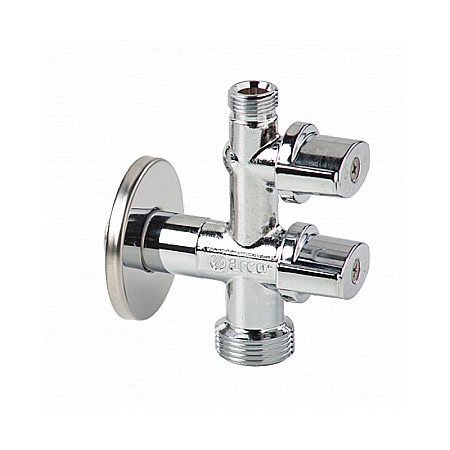 Obiecte Sanitare - ROBINET DUBLU COLTAR 1/2X3/8X10X3/4 ANTICALCAR VITAQ COMB1MAC ARCO