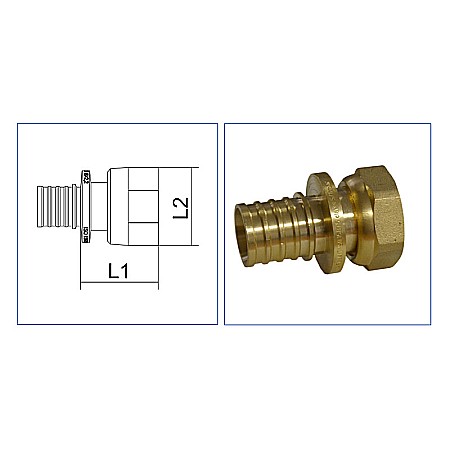 RACORD 16-1/2 CU OLANDEZ ALAMA PEX PPSU PEXKIT [1]