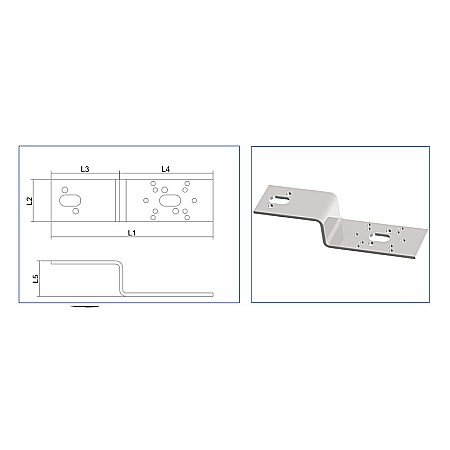 PLACA FIXARE IN ZID 1 POST OTEL ZINCAT PEX PPSU PEXKIT [1]