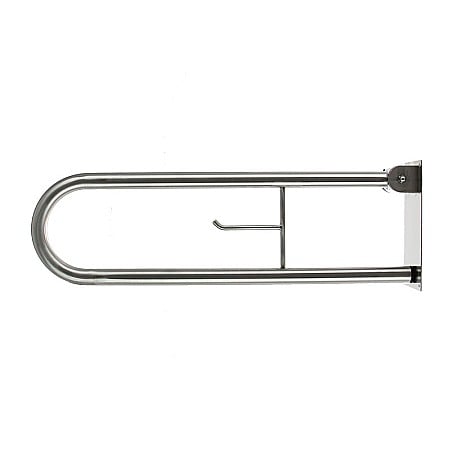 Accesorii - BARA CU PORTHIRTIE DUBLU RABATABILA CROM 73X23,5X11CM PENTRU PERSOANE CU DIZABILITATI
