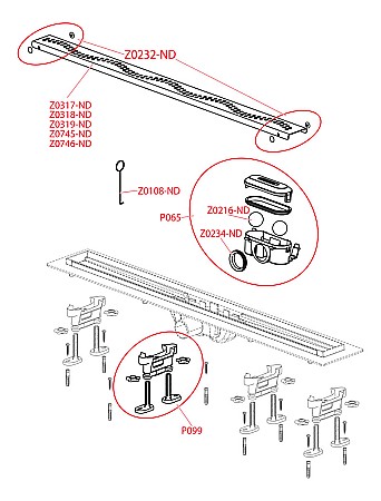 RIGOLA DUS 550MM ALCA CU GRATAR PERFORAT SIMPLE APZ8-550M [2]