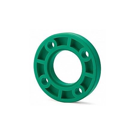 Tevi si fitinguri PPR - FLANSA CU 4 GAURI DIN PPR VERDE CU INSERTIE METALICA D.50MM