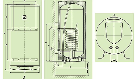 BOILER TERMOELECTRIC DRAZICE OKC 200 LITRI 110720801 [1]