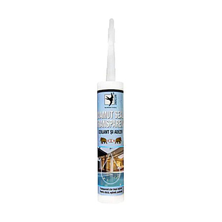 Silicon Banda adeziva - MAMUT UNIVERSAL TRANSPARENT 290ML 1184112 DEN BRAVEN