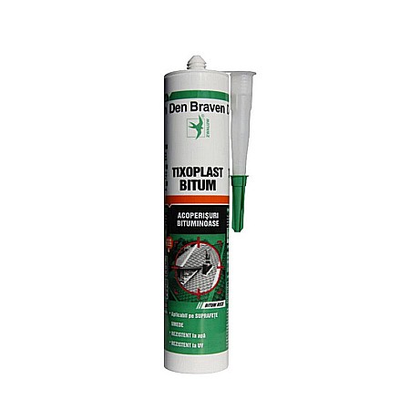 Silicon Banda adeziva - SILICON TIXOPLAST 280ML DEN BRAVEN NEGRU 12002215