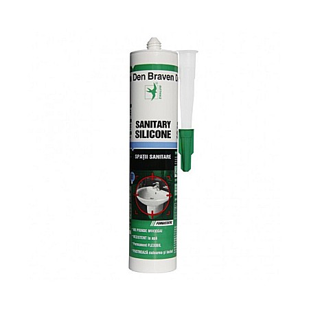 Silicon Banda adeziva - SILICON SANITAR ALB 280ML DEN BRAVEN 12002213