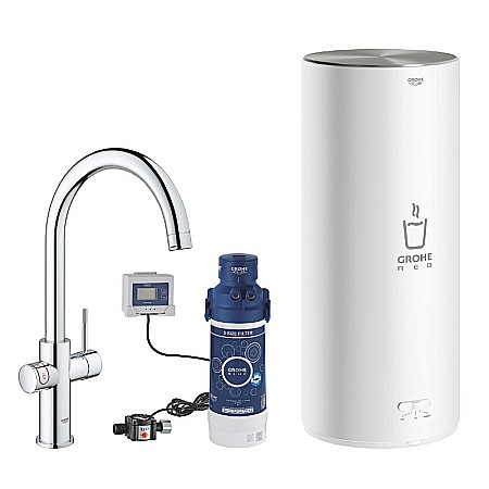 Obiecte Sanitare - BATERIE BUCATARIE SI BOILER MARIMEA L GROHE RED DUO 30079001