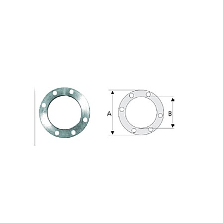 Fitinguri compresiune, robineti PEHD - FLANSA LIBERA OTEL D.75 PN10/PN16 METAL PENTRU TEVI PE WATERKIT