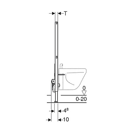 RAMA CADRU INGROPAT DUOFIX BIDEU 11152000 GEBERIT [2]