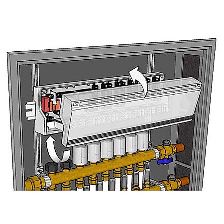 UNITATE CONTROL 6 ZONE INCALZIRE IN PARDOSEALA COMANDA O POMPA SI O CENTRALA TERMICA 220V PEXKIT VALROM [2]