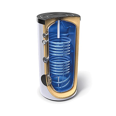 Boilere cu una sau mai multe serpentine - BOILER TESY CU DOUA SERPENTINE 200L EV 7/5 S2 200 60 DE SOL