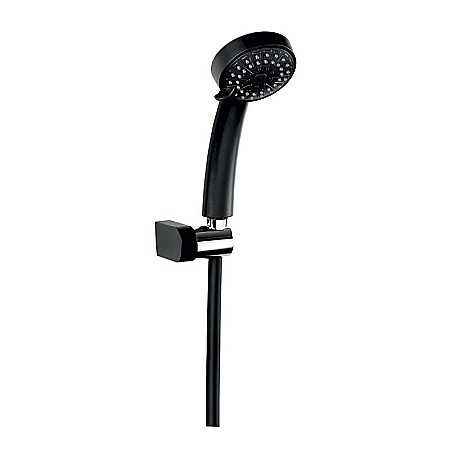 Seturi baterii baie - SET DUS FERRO MINI 869.5 CU SUPORT SI FURTUN FLEXIBIL NEGRU