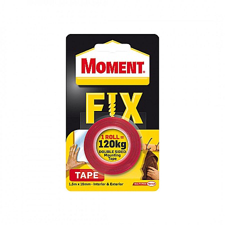 Curte si Gradina - BANDA DUBLU ADEZIVA POWER FIX 120KG 1.5X19 MOMENT HRO121/1486194/2847194