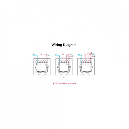 Sonoff t2eu1c-tx touch wifi si rf intrerupator cu 1 canal alb [1]