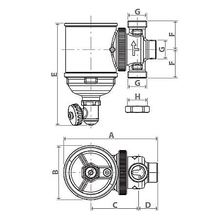 FILTRU ANTIMAGNETITA 1 CU CHEIE GIACOMINI R146CKX115 [5]