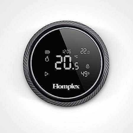 Termostate centrala ambient - TERMOSTAT DE AMBIENT CU CONTROL PRIN INTERNET HOMPLEX NX1 PROGRAMABIL WIRELESS NEGRU
