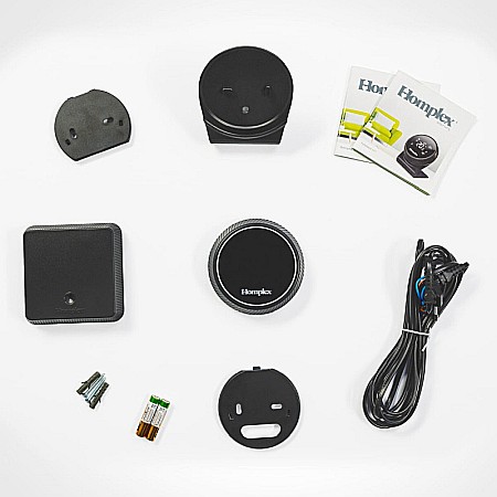 TERMOSTAT DE AMBIENT CU CONTROL PRIN INTERNET HOMPLEX NX1 PROGRAMABIL WIRELESS NEGRU [9]