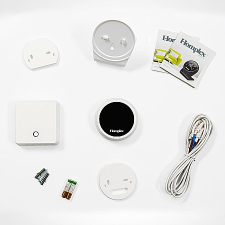 TERMOSTAT DE AMBIENT CU CONTROL PRIN INTERNET HOMPLEX NX1 PROGRAMABIL WIRELESS ALB [7]