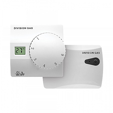 Automatizare Termostate Detectoare - TERMOSTAT AMBIENTAL NEPROGRAMABIL DG816 RF FARA FIR ALB HOMPLEX
