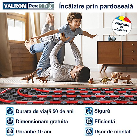 PACHET INCALZIRE IN PARDOSEALA 100MP VALROM FARA AUTOMATIZARE SI CU GRUP DE POMPARE [0]