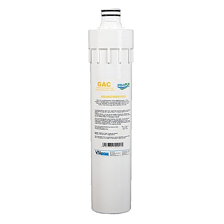 Ultrafiltrare recomandat pentru apa de retea - Cartus filtrant carbune activ granular GAC quick-change AQUA07000511000 Aquapur Valhoh Valrom