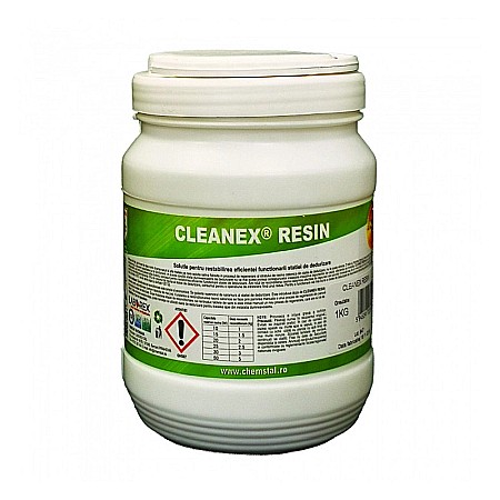 Solutii intretinere instalatii - CLEANEX RESIN 1KG SOLUTIE RESTABILIRE EFICIENTA STATIE DEDURIZARE APA LBXCLRE001