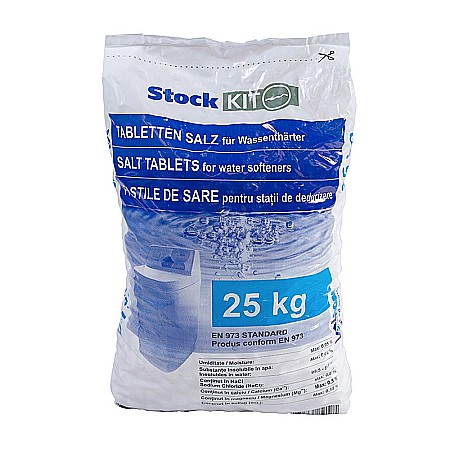 Accesorii consumabile dedurizatoare apa - Sare pastile pentru statii dedurizare - sac 25 kg 87111000001 Aquapur Valhoh Valrom