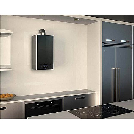 CENTRALA TERMICA PE GAZ ARISTON ALTEAS ONE+ NET 30 KW SENSYS HD NEGRU IN CONDENSATIE KIT EVACUARE INCLUS 3301772 [5]