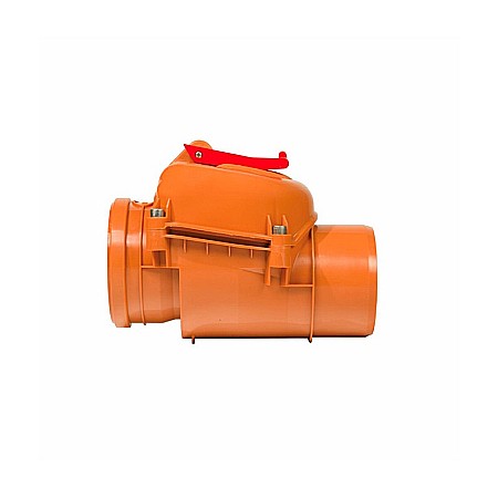 Fitinguri PVC canalizare exterioara - CLAPETA ANTIRETUR PVC110 CU INCHIZATOR KOMPACTKIT VALROM