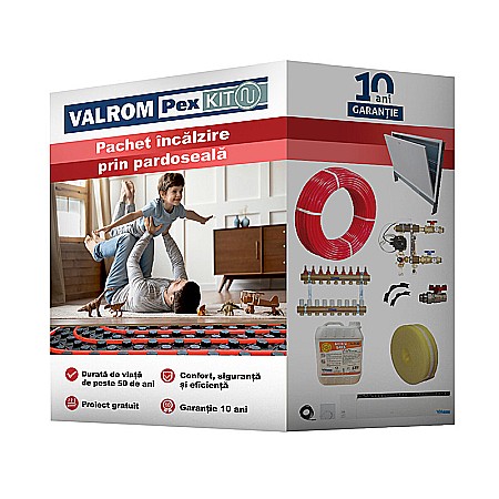 Kituri incalzire in pardoseala Valrom - KIT INCALZIRE IN PARDOSEALA 60MP VALROM CONFORT CU AUTOMATIZARE FIR