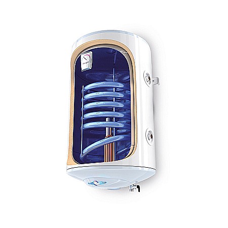 Boilere cu una sau mai multe serpentine - BOILER TERMOELECTRIC TESY CU O SERPENTINA 80L BILIGHT GCVS 80 44 20 B11 TSR DE PERETE VERTICAL