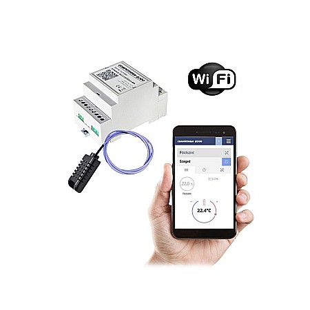 Automatizare Termostate Detectoare - TERMOSTAT DE AMBIENT CU FIR COMPUTHERM B300 CU SENZOR DE TEMPERATURA CONTROLAT PRIN WI-FI