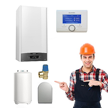 Pachet CENTRALA TERMICA PE GAZ ARISTON CLAS ONE SYSTEM 35 KW CU BOILER 200L [0]