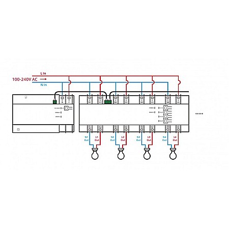 Sonoff spm smart stackable power meter - 4 relee [2]