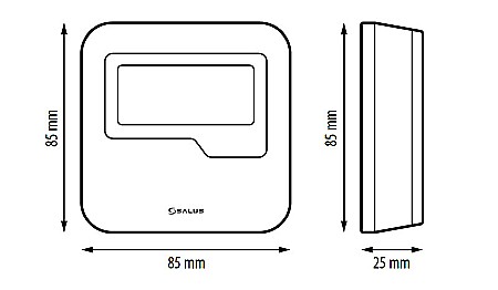 TERMOSTAT SALUS HTRS230 (230V) NEPROGRAMABIL CU BUTOANE TACTILE [2]