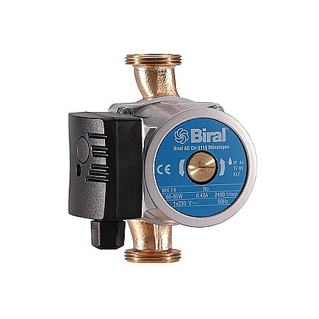 Pompe recirculare incalzire si apa calda - POMPA STANDARD RECIRCULARE BIRAL WX 14 R 11/4 150MM 230V APA CALDA CONSUM CU MOTOR REZISTENT LA SCURTCIRCUIT